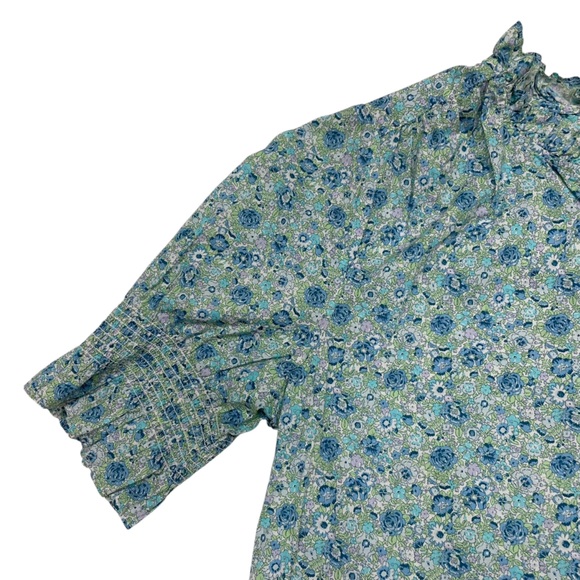 J Crew Liberty Fabric Boho Floral Top - Picture 8 of 11